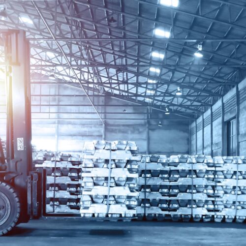 aluminum stockpiled