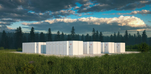 eco battery storage concept