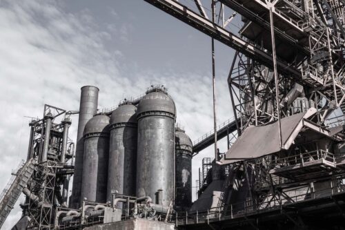 industrial steel mill