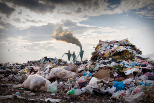 landfill trash