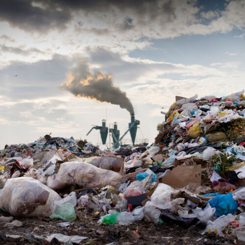 landfill trash