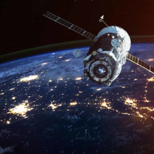 satellite over earth