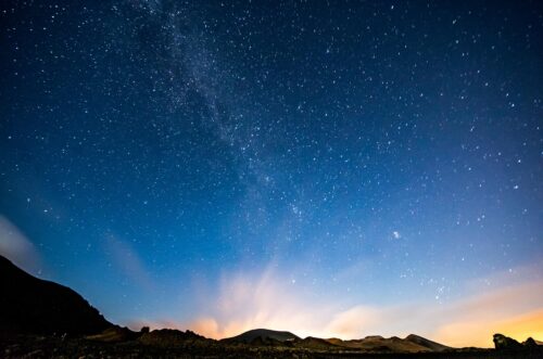starry night milky way sky