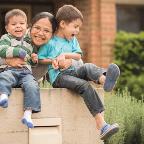 family laughing