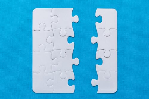 unsolved puzzle pieces