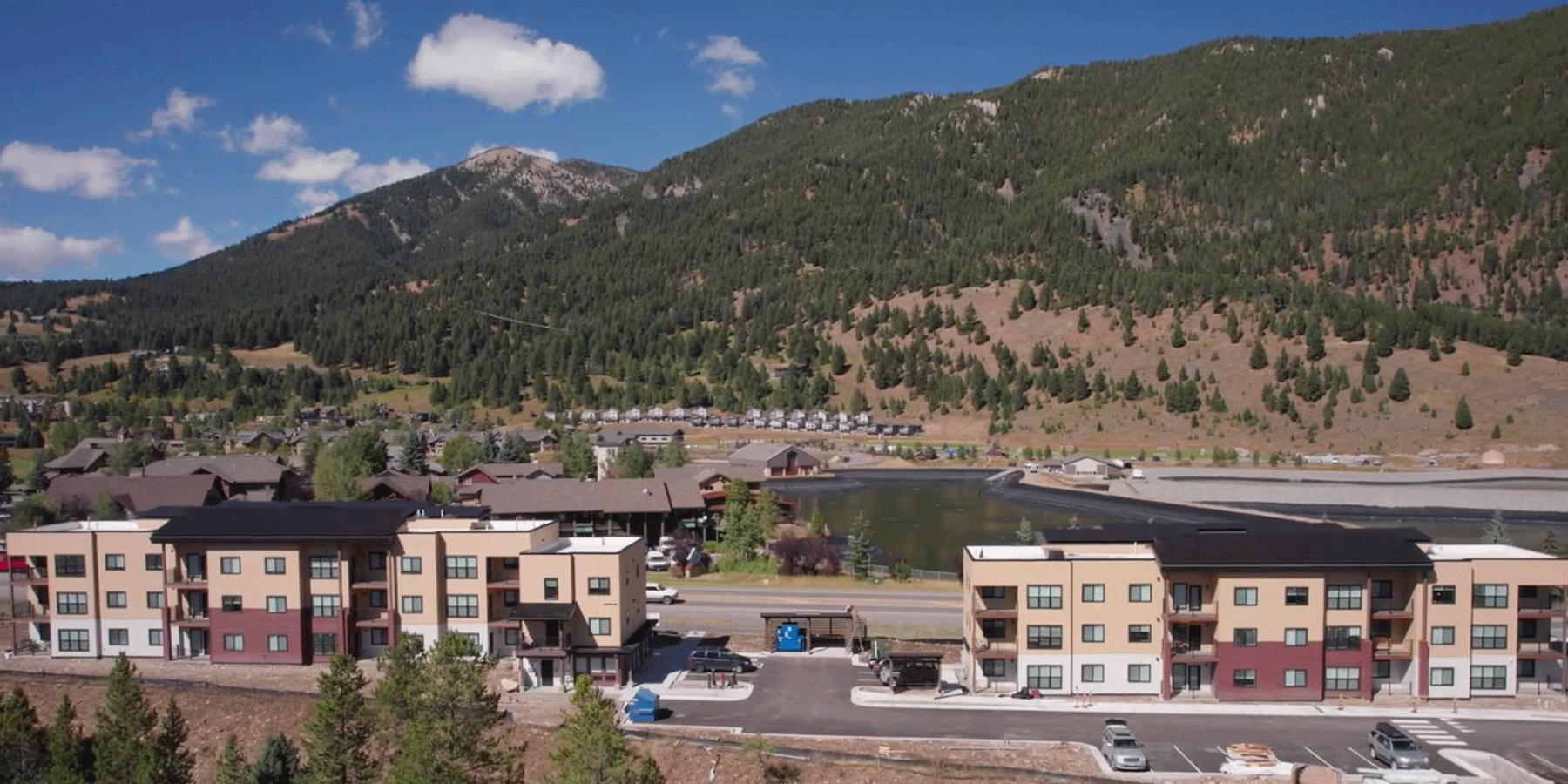 The new Riverview apartment with solar panels